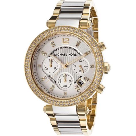 Michael Kors Parker Chronograph Silver Dial Two